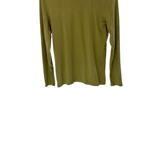 J. Jill Essential Turtleneck Shirt Green Long Sleeve Soft Basic Casual Medium - Picture 4 of 12